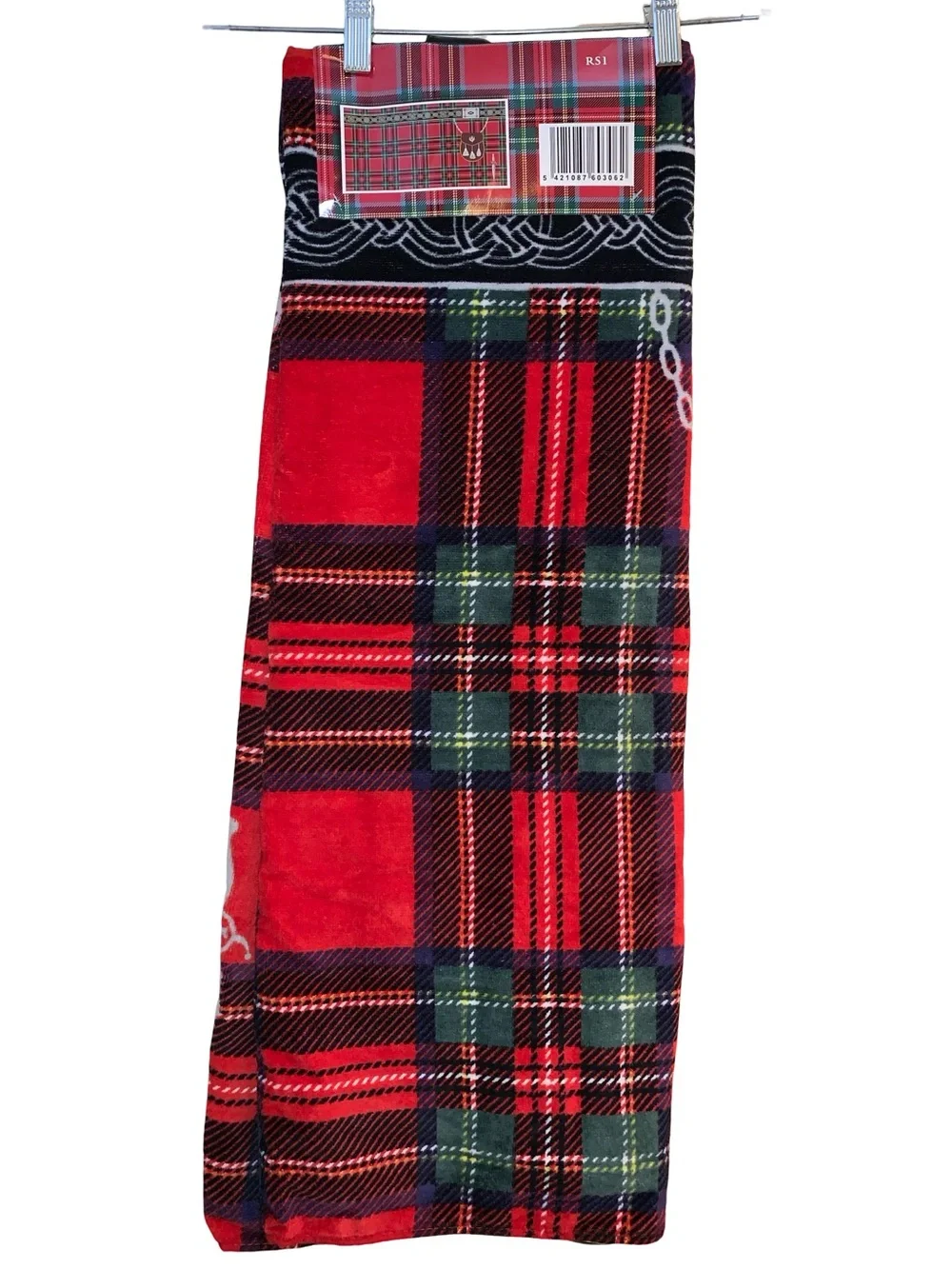 Scottish Kilt Towel Royal Stewart Design  by SportaKilt NWT